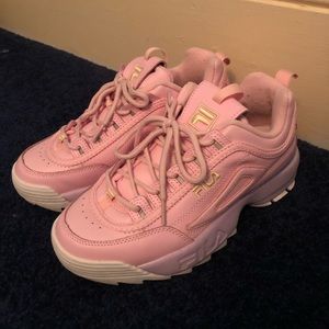Pink and Purple women’s Fila Trainers/Sneakers